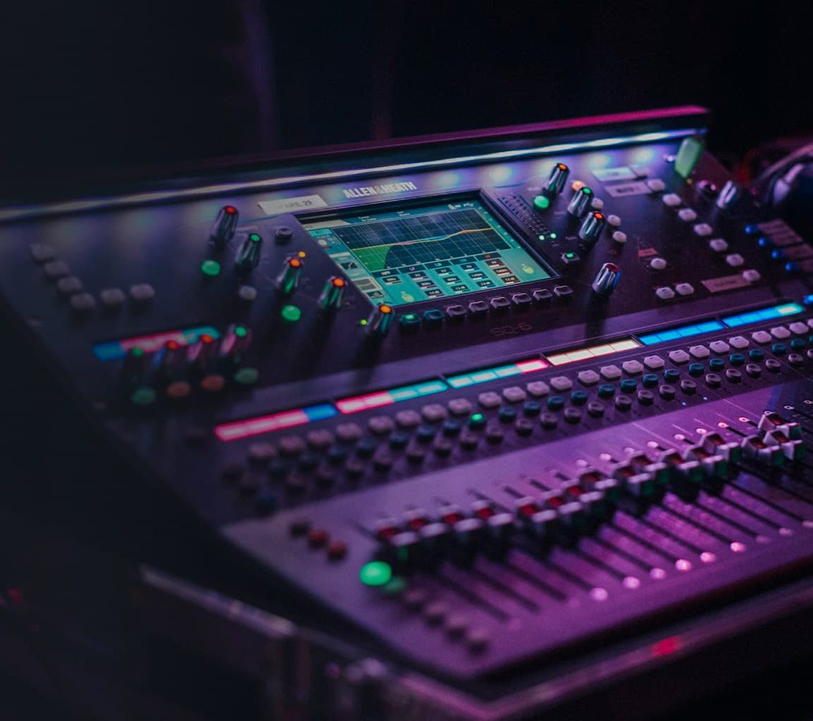 Allen & Heath SQ-6 sound board offers the latest in audio quality.